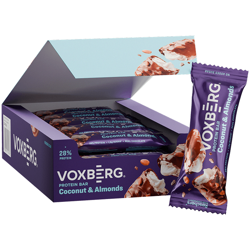 Protein Bar — Protein Bar 12x50g - Coconut   Almonds