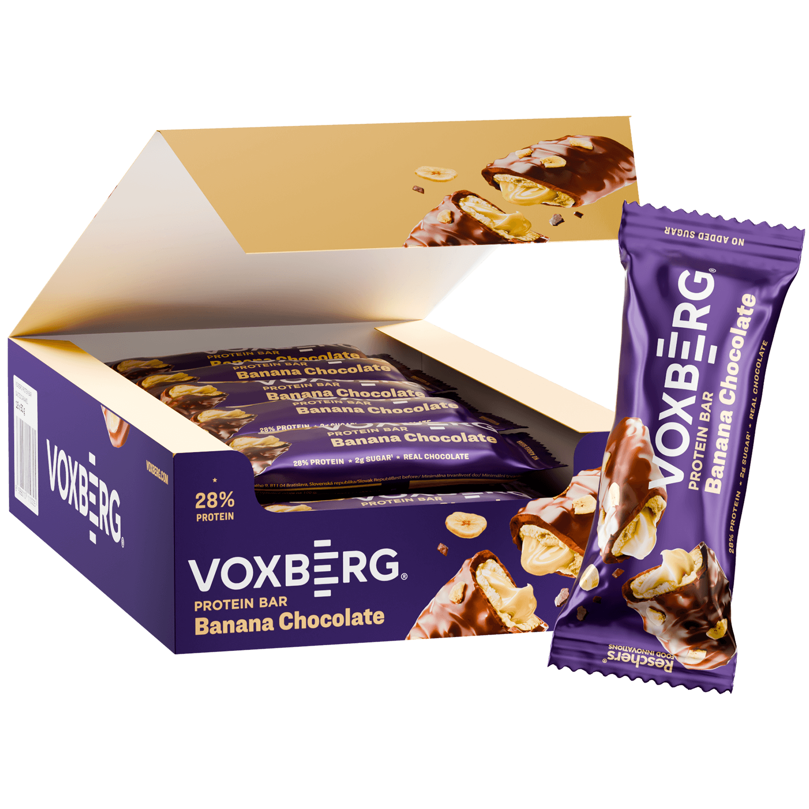 Protein Bar — Protein Bar 18x50g - Banana