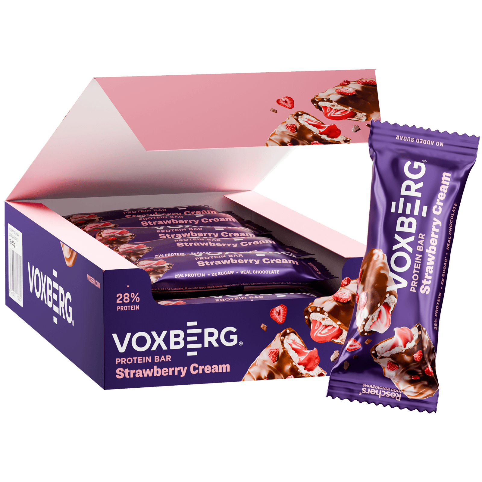 Protein Bar — Protein Bar 18x50g - Strawberry