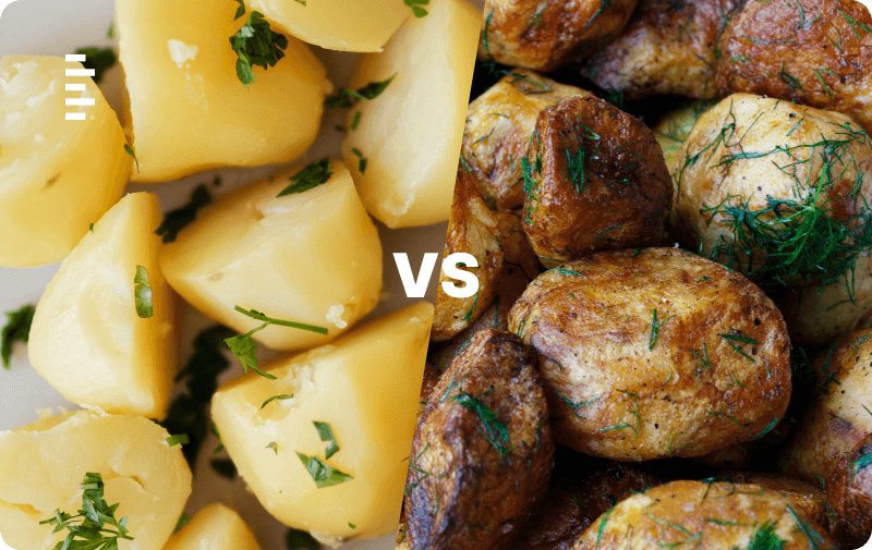boiled versus baked potatoes